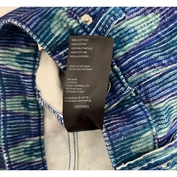 BDG Urban Outfitters High And Wide Corduroy Pants Size 26 Blue Wave Women's - Picture 5 of 10